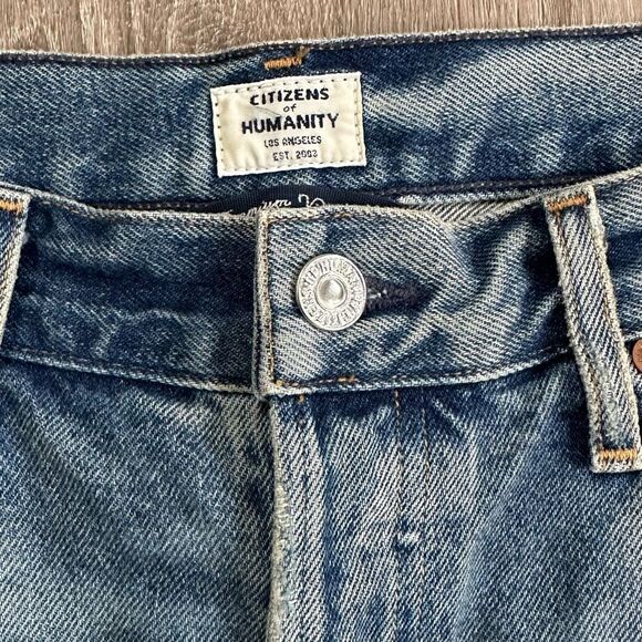 Citizens of Humanity Liya High Rise Classic Fit Crop Jeans in Desperado - Picture 7 of 15